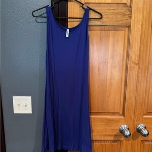 Elegant Blue Sleeveless Dress